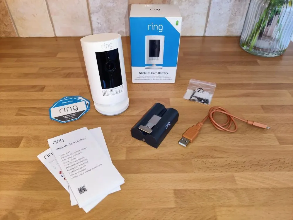Ring-stick-up-cam-in-the-box Ring Stick Up Cam Battery Review: Long Battery Life, Reliable Security