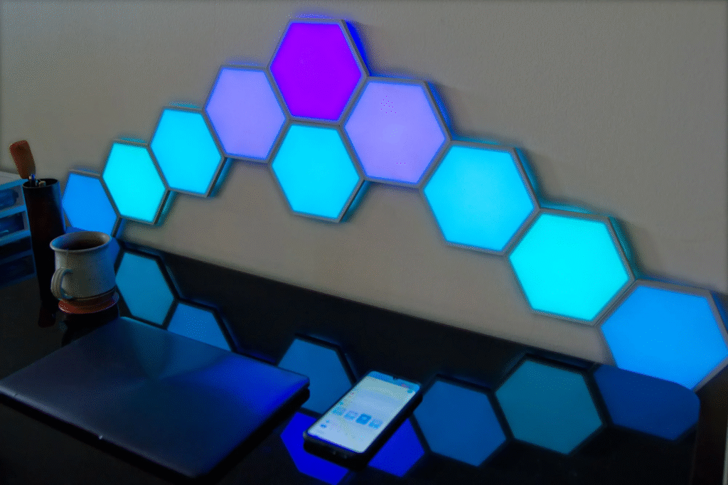 image-90-1024x682 Hexagon LED Wall Lights: Ultimate Smart Home Decor